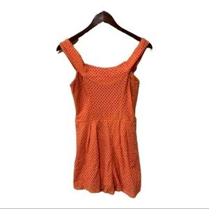 City Triangles Textured Romper- Sherbet